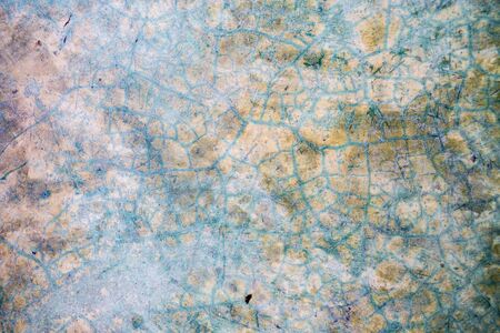 background of concrete wall with colorful and cracked line. の写真素材