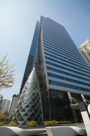 Very modern buildings used for commercial purposes 