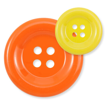 Orange clasper isolated on whiteの写真素材