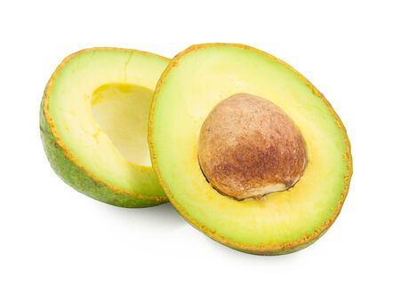 avocado on white backgroundの写真素材