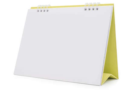 Desk Calendar isolated on white,  file includes a excellent clipping pathの写真素材