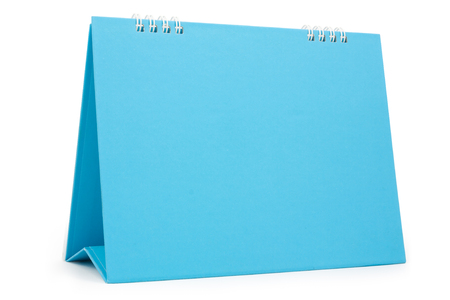 Desk calendar, isolated on white,  file includes a excellent clipping pathの写真素材