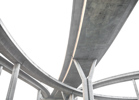 large elevated traffic highway