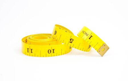 measuring tape of the tailor for you design isolated