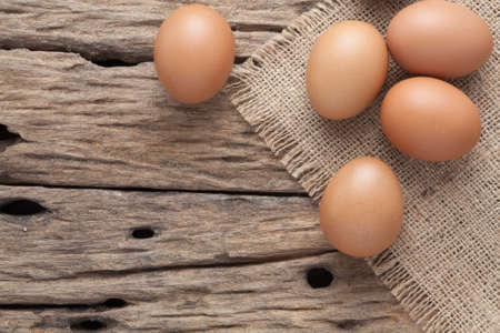 egg on sack background