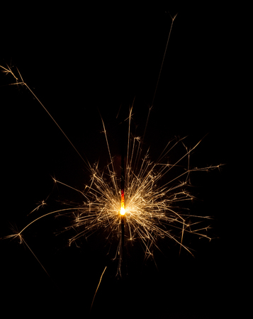 Background sparkler on black backgroundの写真素材