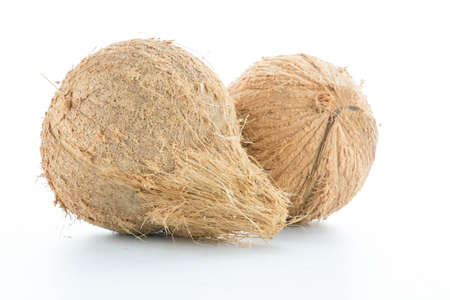 coconuts isolated on the white background