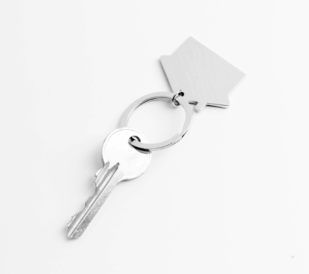 house key  isolated on white backgroundの写真素材