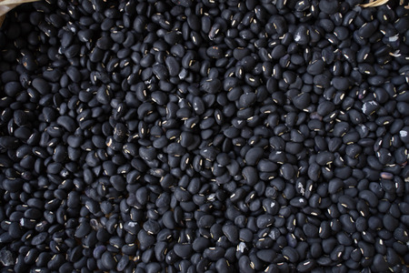 black bean on background top view