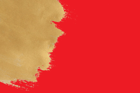 gold texture brush stroke design elementの写真素材
