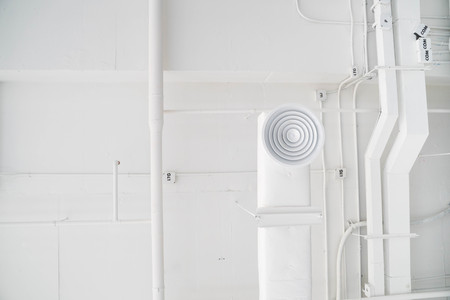 Air conditioner ventilation installation systemの写真素材