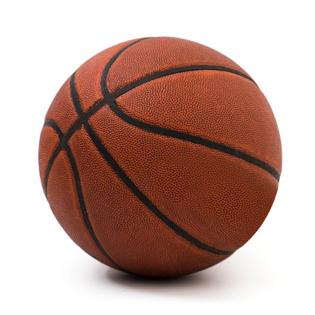 Basketball ball over whiteの写真素材