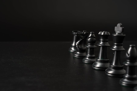 chess board game for ideas and competition and strategy busines success