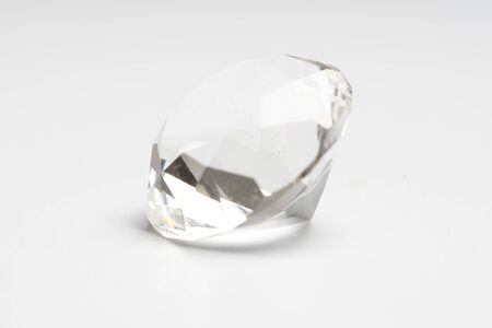 Diamond isolated on whiteの写真素材