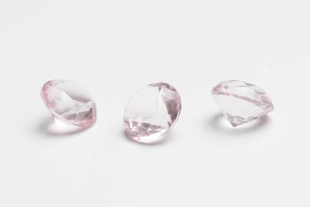 diamond isolated on white backgroundの写真素材