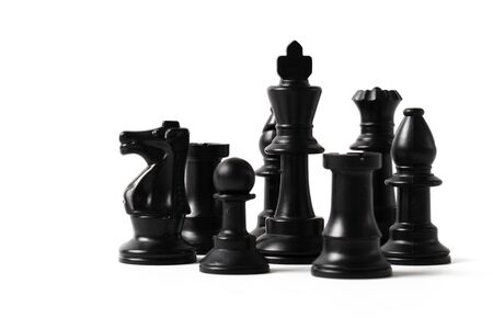 chess isolated on white backgroundの写真素材