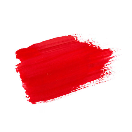 Red watercolor set on white backgroundの写真素材