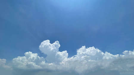 vast blue sky clouds background