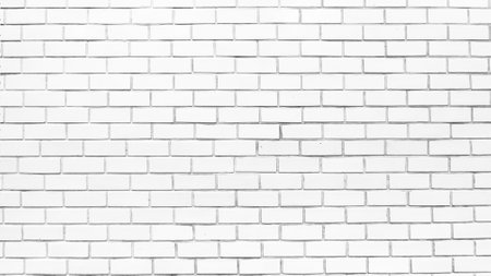 seamless white brick wall texture backgroundの写真素材