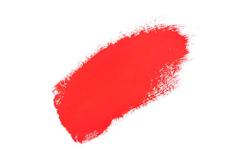 Red watercolor set on white backgroundの写真素材