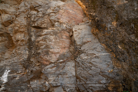 Light coarse natural rock stone backgroundの写真素材