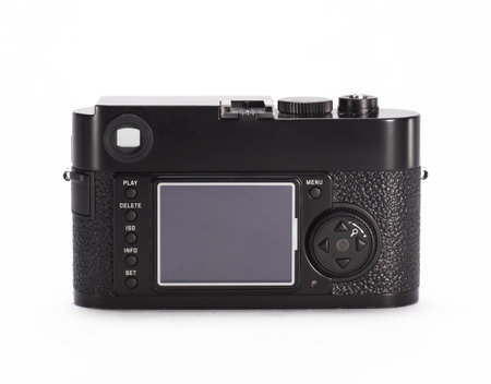 LCD screen on cameraの写真素材