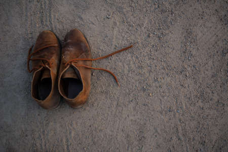 shoes on sand