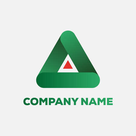 Green A letter Logo designのイラスト素材