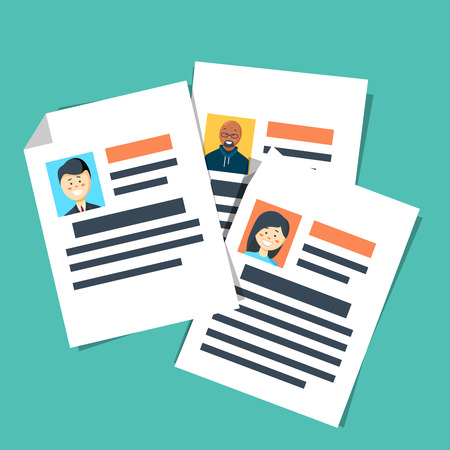 curriculum vitae isolated iconのイラスト素材