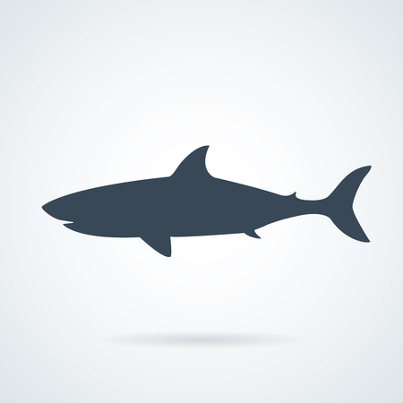 shark icon isolated on background. Modern flat pictogram, business, marketing, internet concept.のイラスト素材