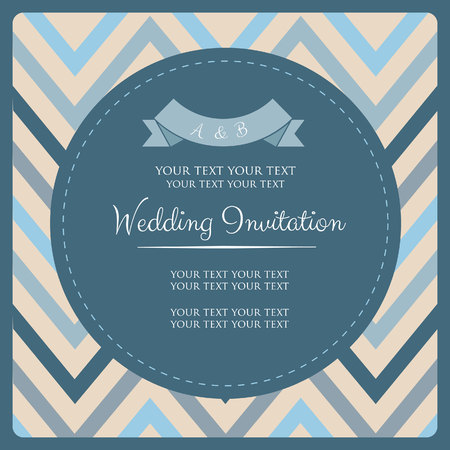 Blue Card Vintage Themeのイラスト素材