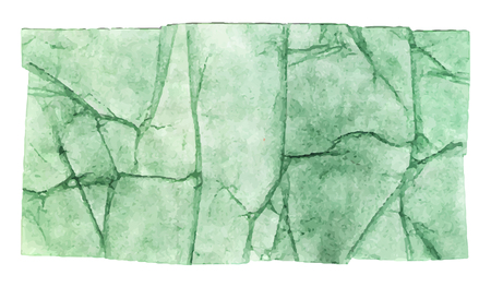 Vector texture of crumpled green paper. Scrapbooking element.のイラスト素材
