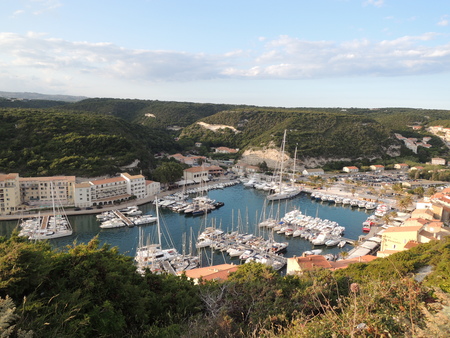 Port in Bonifacio, Corse-du-sud, Franceのeditorial素材