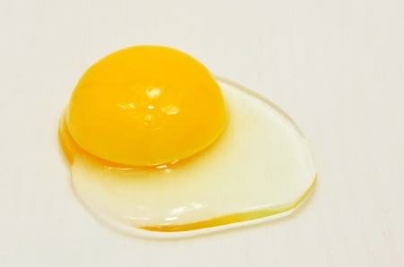 Egg white and yolk of one egg Chickenの写真素材
