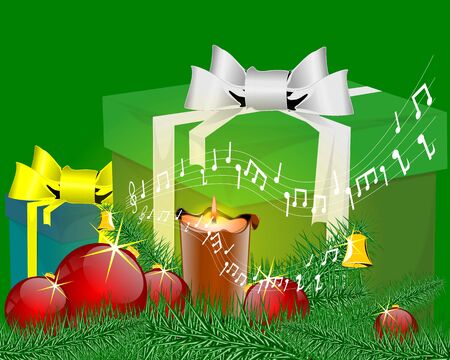 Music Christmas cardの写真素材