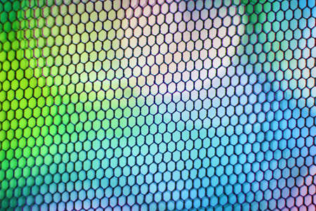 Abstract multicolor background with honeycomb grid. Bright design background.の写真素材