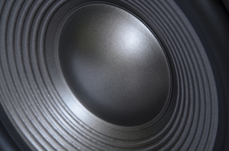 loudspeaker membrane from a subwooferの写真素材