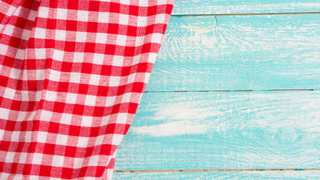top view - tablecloth on table copy spaceの写真素材