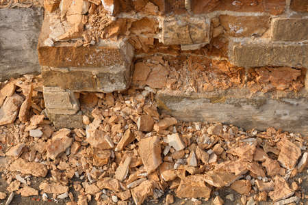 Background of old vintage brick wall
