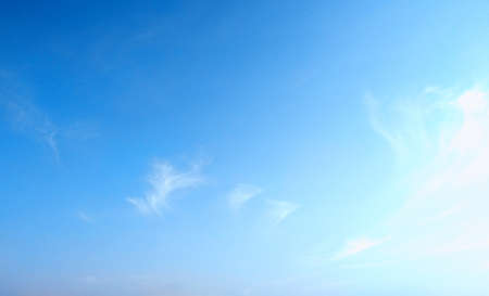 blue sky with cloud background. Overcast texture. Selective focus. Copy space. Mock upの写真素材