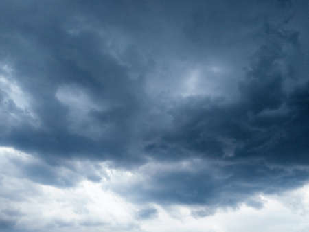 blue sky clouds background. Overcast texture. Mock up. Copy space. Selective focus. Blurred.