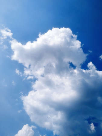 blue sky with cloud background. Selective focus. Copy spaceの写真素材