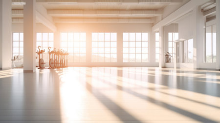 Modern bright interiors 3D rendering illustration mockup computer generated imageの素材