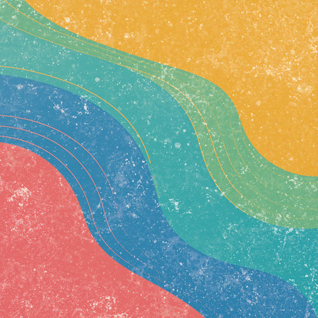 abstract grunge background with waves and lines. Vector illustration.の素材