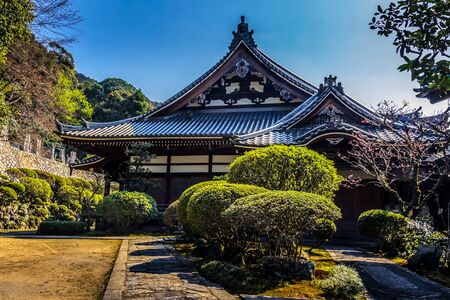 Japanese temple in Kyotoのeditorial素材