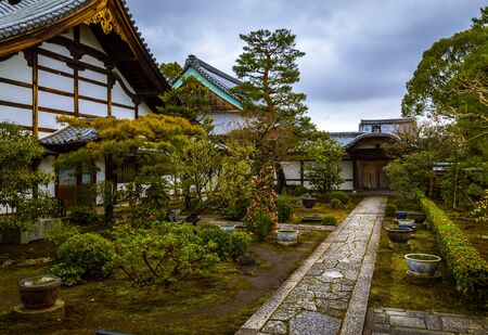 Japanese temple in Kyotoのeditorial素材