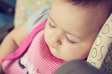 Portrait of a beautiful little girl smilingの写真素材
