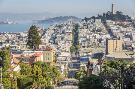 San Francisco panoramic viewのeditorial素材