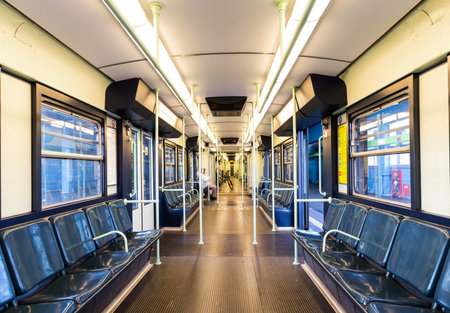 subway wagon in Milan