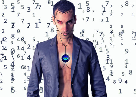 human cyborgの写真素材